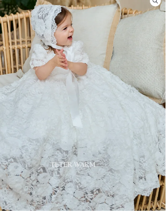 Comfortable Women's Apparel Flash Sale Lace Christening Gown