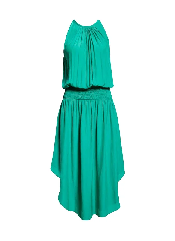 Chic Women's Outfit Chic Outfits N180079 Front & Back Midi Dress *Green * Preorder