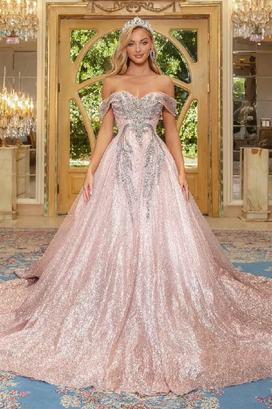Affordable Luxury Women's Apparel The Epitome Of Modern Women's Fashion Portia And Scarlett 22969 Prom Long Ball Gown