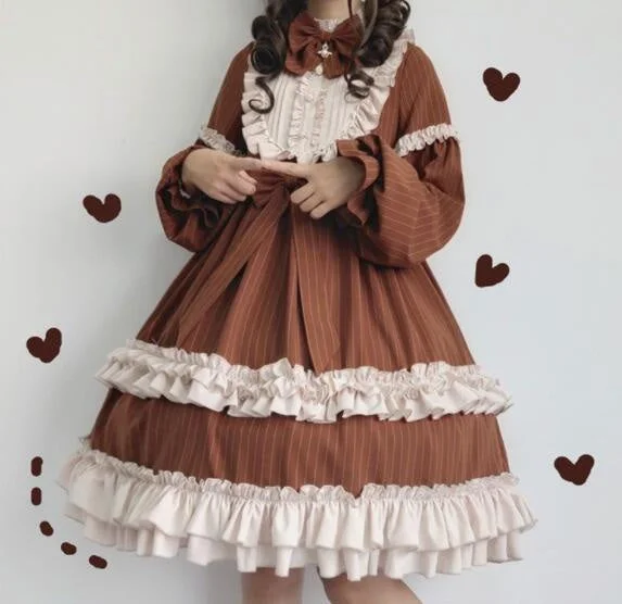 Best Fashion Deals Of The Season – Upgrade Your Style Sweet Brown Academia Dress