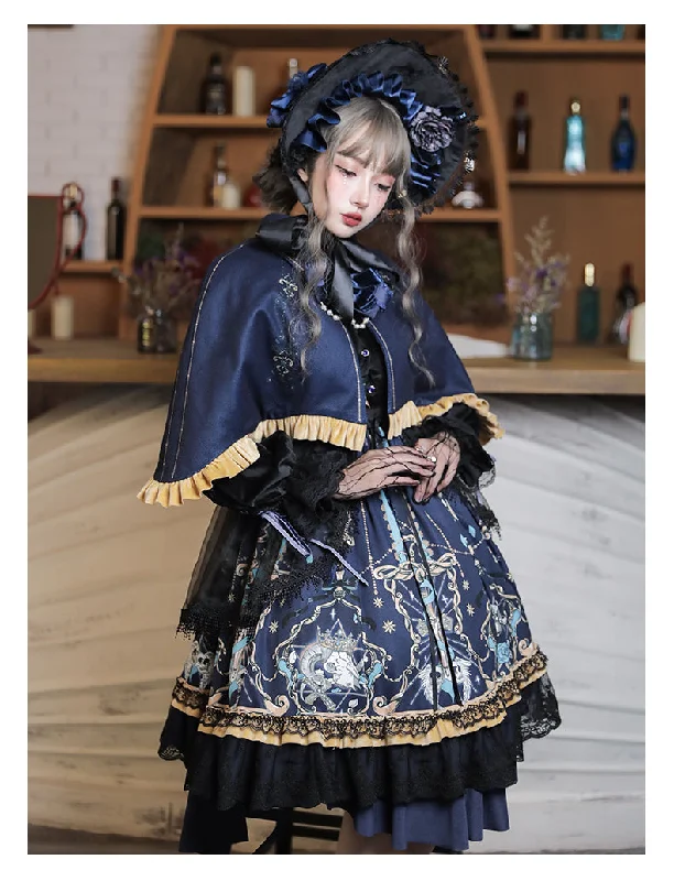 Exclusive Designer Style Deals YingLuoFu God Redemption Darkness Gothic OP Dress