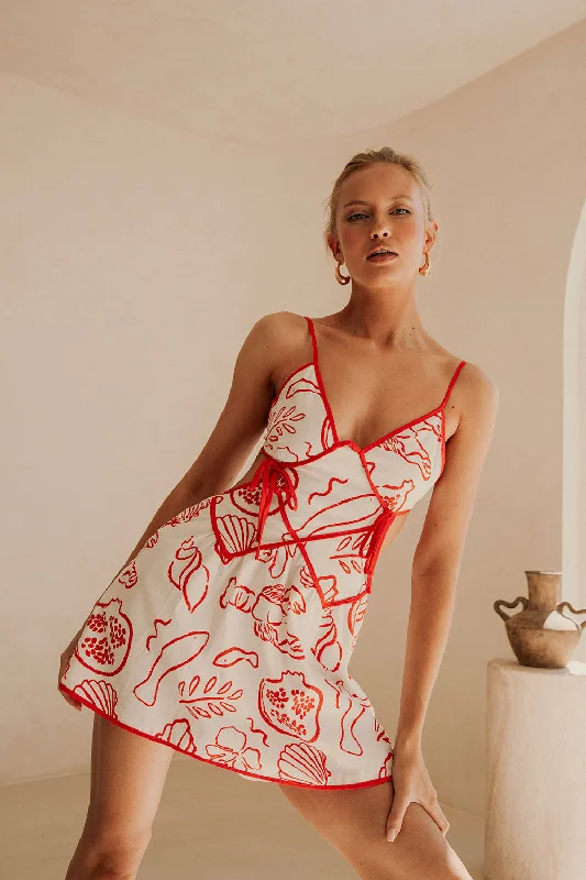 Enjoy Discount Backless Amie Dress - Shoreline Red