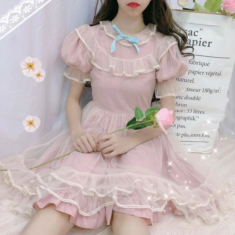 Women's Office Clothing Elegant Simplicity Wardrobe Dusty Pink Fairy Gown