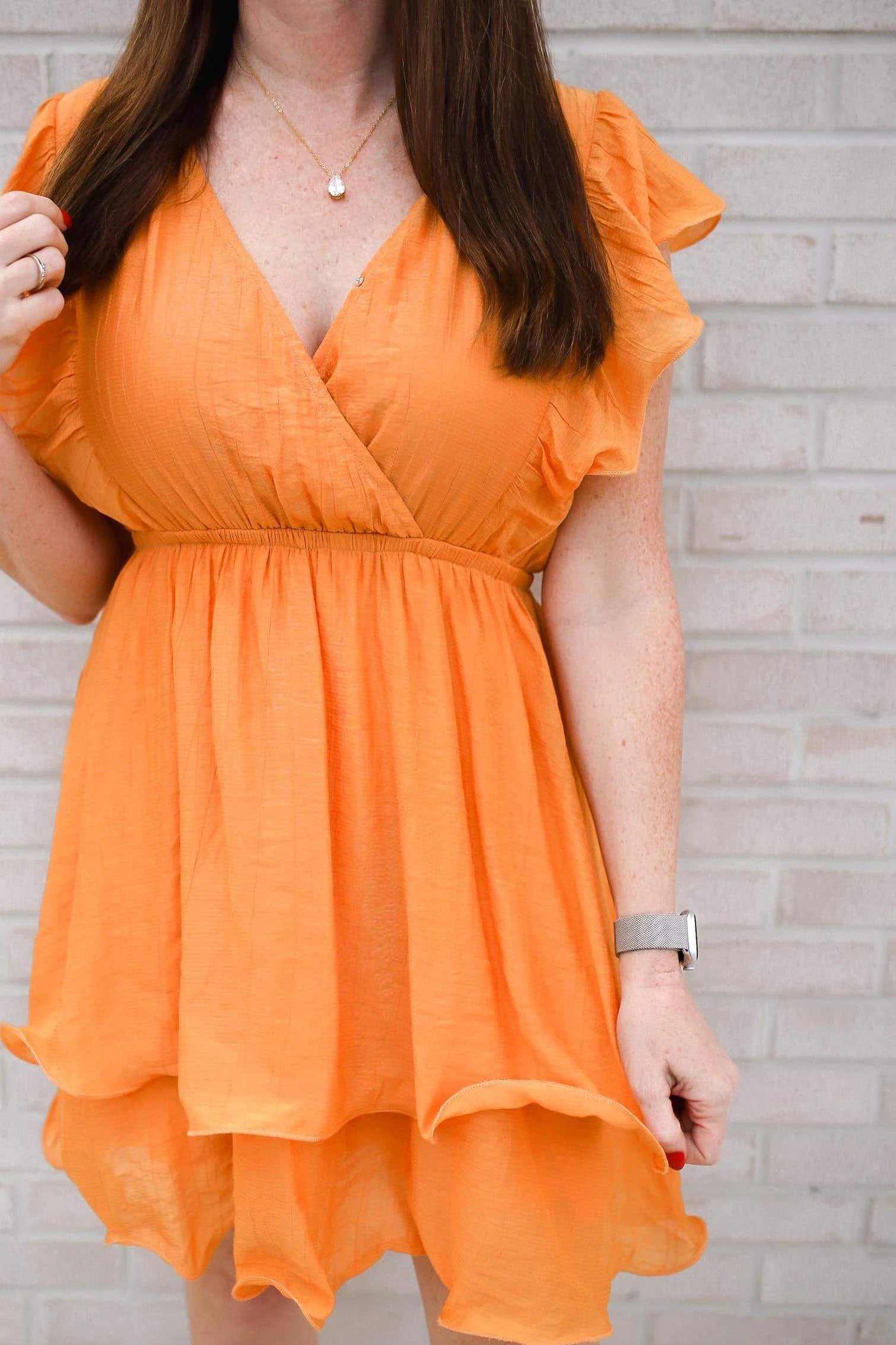 Shop Your Favorites Before They're Gone White Birch Short Sleeve Woven Layered Dress