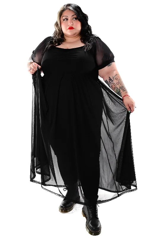 Women's Outerwear Garments Casual Yet Stylish Separates Lily Mesh Maxi Dress