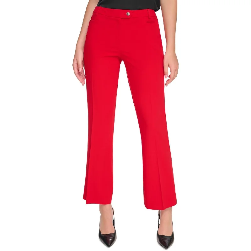 Women's Travel Apparel Exclusive Designer Collection Petites Womens Pintuck Mid Rise Straight Leg Pants Women's Travel Apparel Exclusive Designer Collection Petites Womens Pintuck Mid Rise Straight Leg Pants