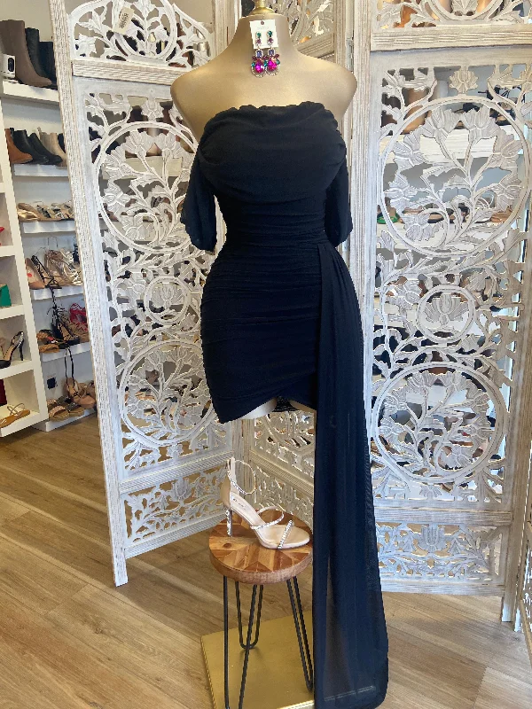 Savings That Make A Statement Black Tailed Dress