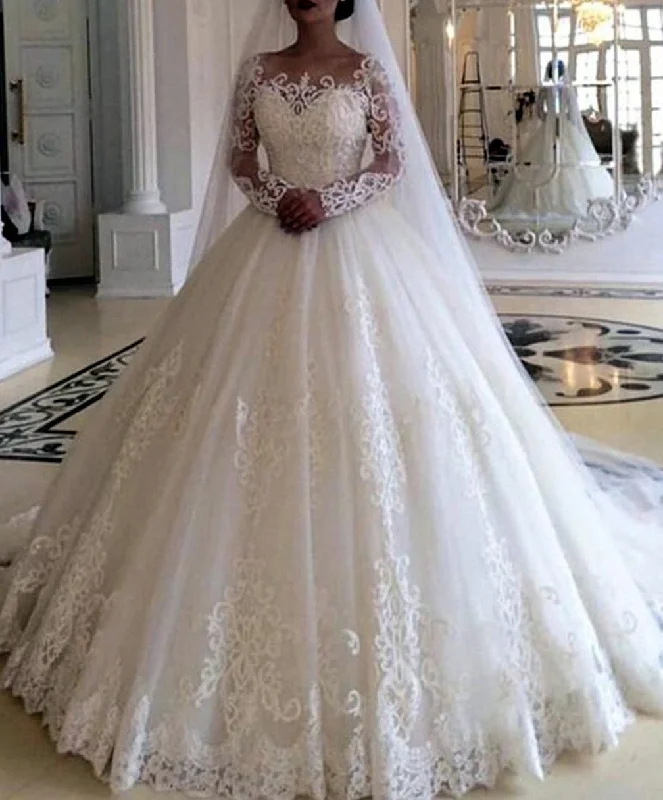 Women's Cozy Clothes Effortless Chic Apparel Women Ball Gown Appliques Wedding Dresses Long Sleeves Lace Bridal Gowns YWD183 Women's Cozy Clothes Effortless Chic Apparel Women Ball Gown Appliques Wedding Dresses Long Sleeves Lace Bridal Gowns YWD183