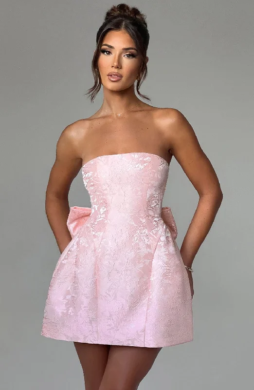 Affordable Women's Garments Seasonal Fashion Elenora Mini Dress - Blush