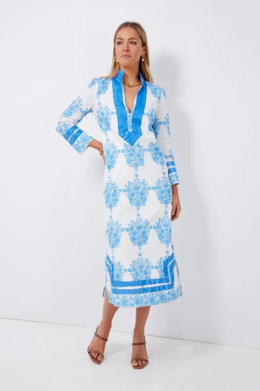 Stylish Women's Outerwear Apparel Season Appropriate Women's Collection Painted Block Print Classic Tunic Midi Dress Stylish Women's Outerwear Apparel Season Appropriate Women's Collection Painted Block Print Classic Tunic Midi Dress