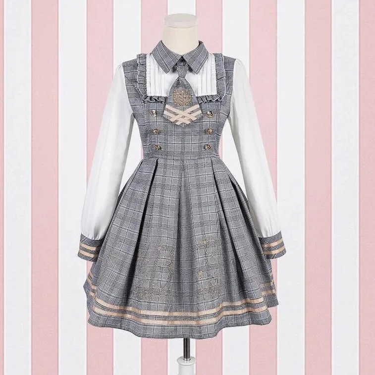 Women's Party Outfit Mori Student Dress