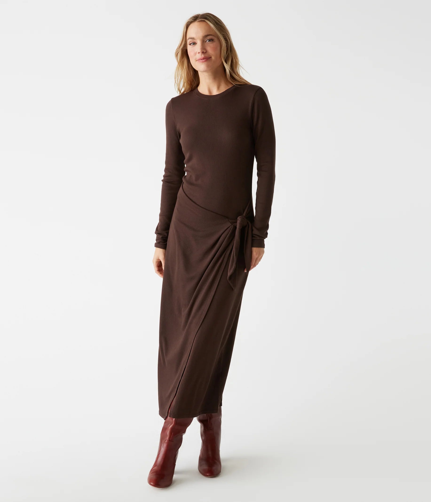 Affordable Women's Clothing Great Deals On Ethnic Cultural Wear YESSENIA FAUX MIDI DRESS