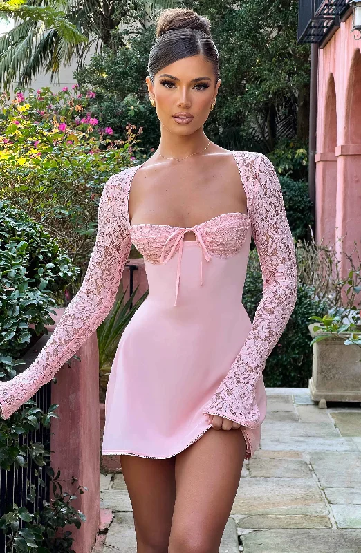 Women's Trendy Clothes Top Deals Jacinta Mini Dress - Blush