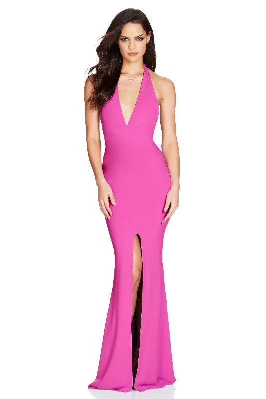 Women's Trendy Casual Outfit Score Big On Glamorous Red - Carpet Styles ILLEGAL HALTER GOWN Women's Trendy Casual Outfit Score Big On Glamorous Red - Carpet Styles ILLEGAL HALTER GOWN