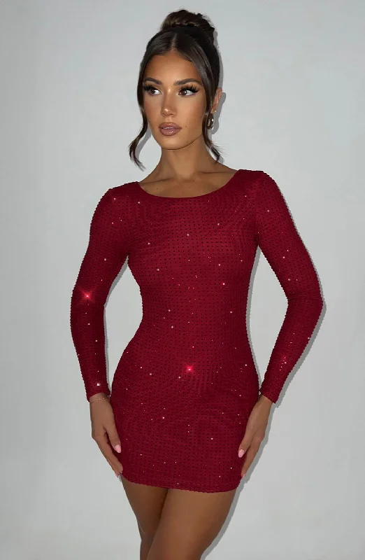 Women's Comfortable Clothes For Weekends Buy More, Save More Tennesse Mini Dress - Red