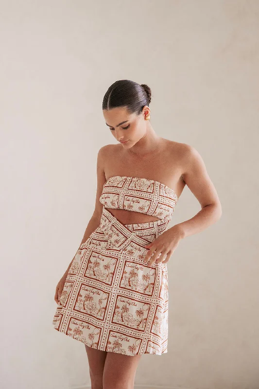 Women's Clothes And Apparel Sets Kaiana Cutout Dress - Sabo Postcard