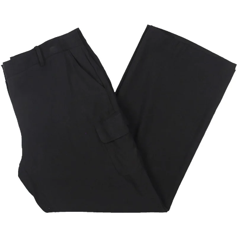 Women's Activewear Attire Trendy Fashion Sale Petites Womens Mid Rise Business Straight Leg Pants Women's Activewear Attire Trendy Fashion Sale Petites Womens Mid Rise Business Straight Leg Pants