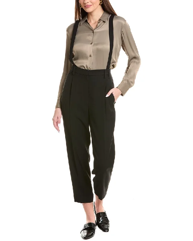 Casual Outfit For Women Pastel Styles Brunello Cucinelli Wool-Blend Pant