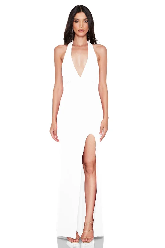 Women's Comfortable Lounge Outfit Ethnic Cultural Event Wear ILLEGAL SIDE SPLIT GOWN