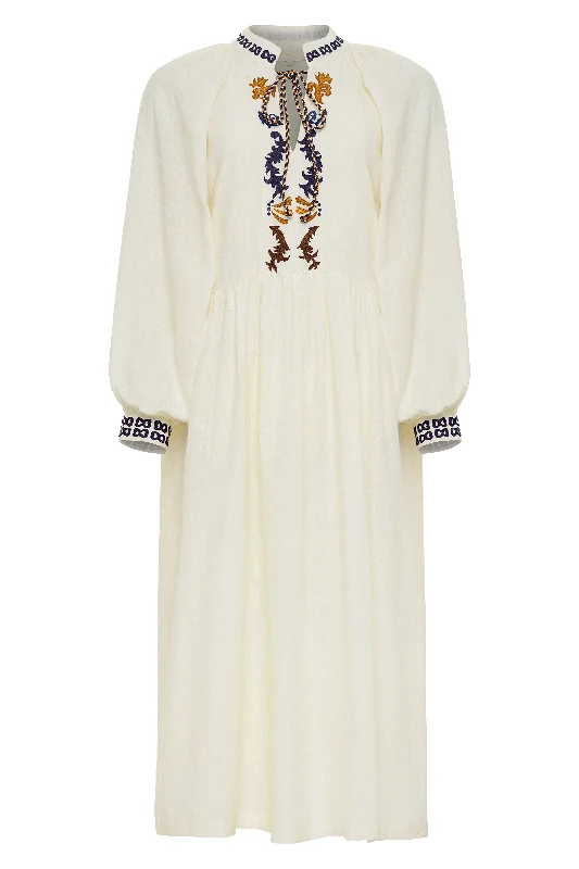 Women's Cozy Outfit For Lounging Hot Trends Laila Midi Dress - Final Sale