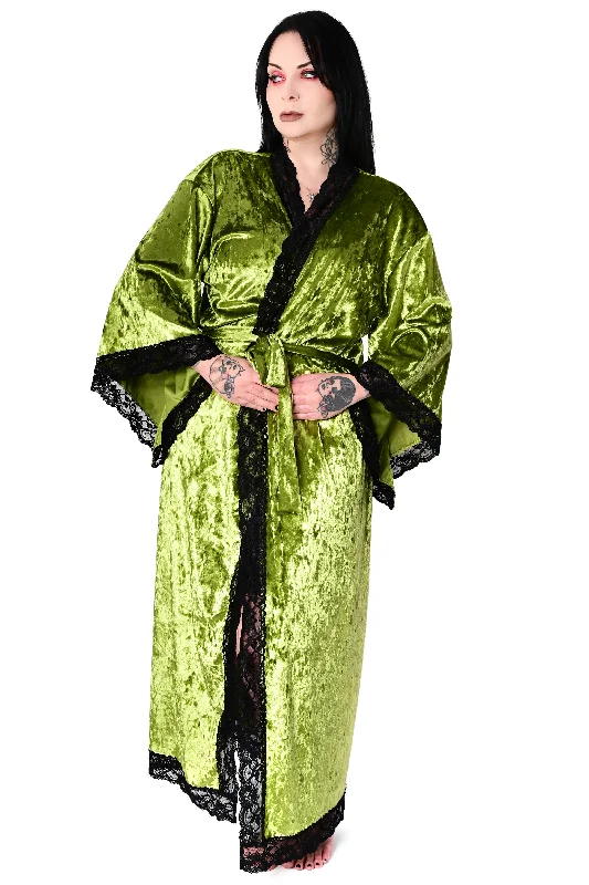 Flash Sales Velvet Bathory Dressing Robe - Peridot