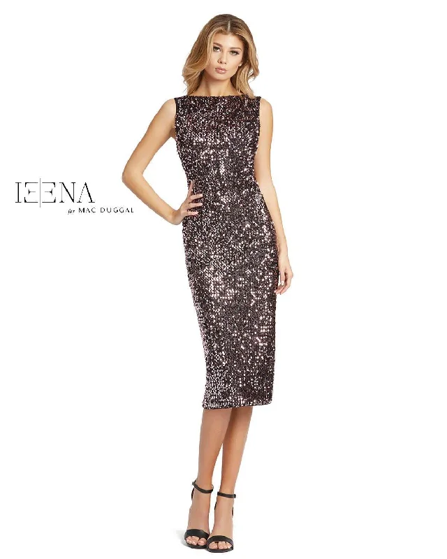 Women's Stylish Outdoor Outfit Hurry Before It's Gone Mac Duggal 26438 Short Cowl Back Cocktail Dress