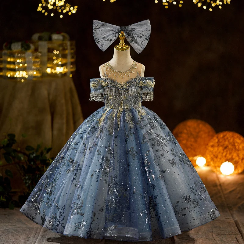 Affordable Women's Garments Hot Styles Luxury Cute Baby Girl Formal Dresses  Toddler Birthday Party Ball Gown