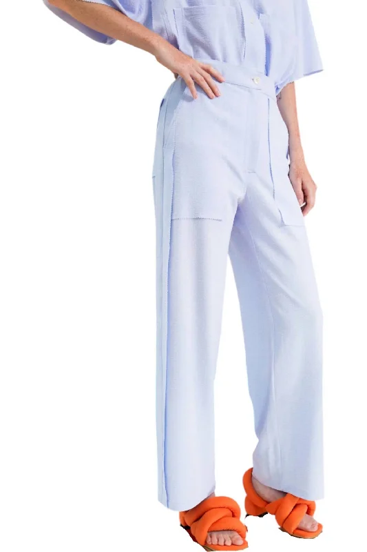 Women's Clothes For Work Modern Romance Ravioli Pants In Cornflower Blue