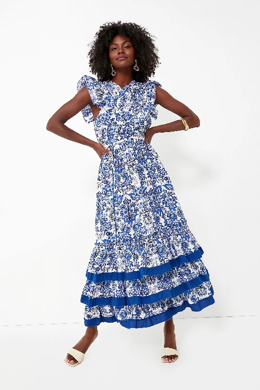 Women's Functional Apparel For Outdoor Activities Style Beyond Borders Bright Royal Jameson Midi Dress Women's Functional Apparel For Outdoor Activities Style Beyond Borders Bright Royal Jameson Midi Dress
