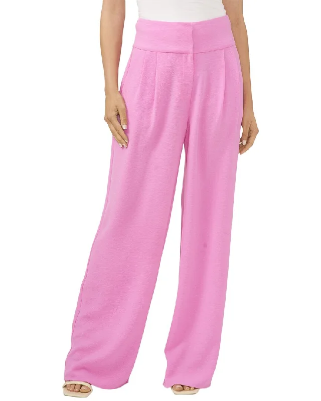 Women's Sporty Clothes Elevated Style Cece Front Pleating Trouser Pant