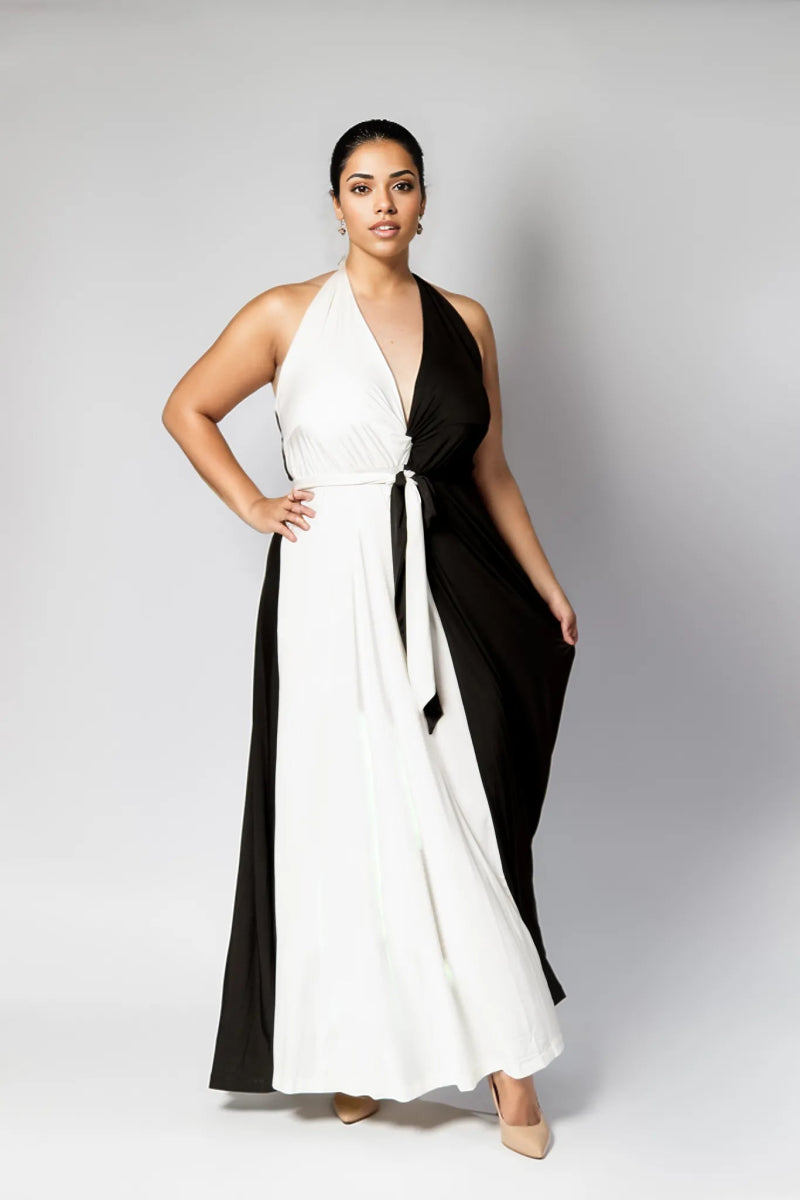 Women's Trendy Garments Unleash Your Trendy Side Coco Halter Maxi Dress