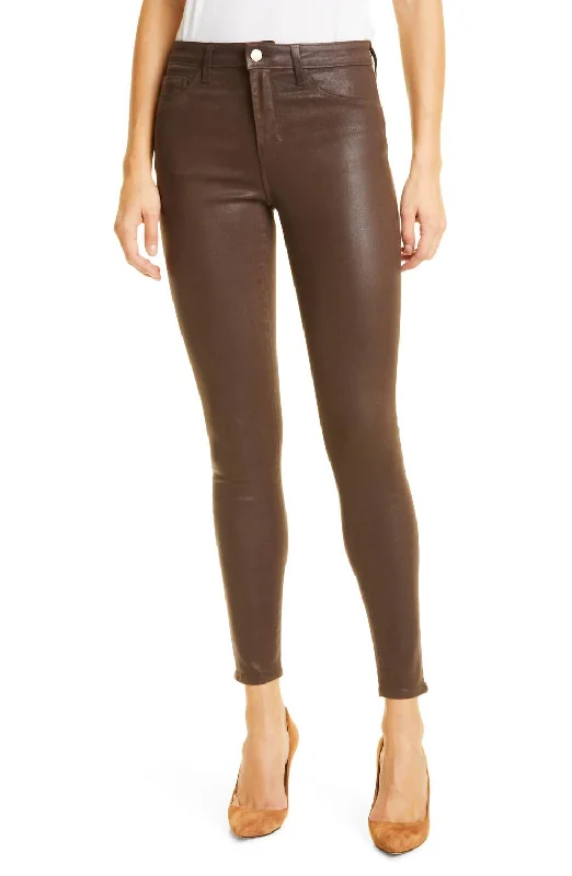 Chic Clothes For Women Soft Textures Margot High Rise Skinny Pant In Espresso