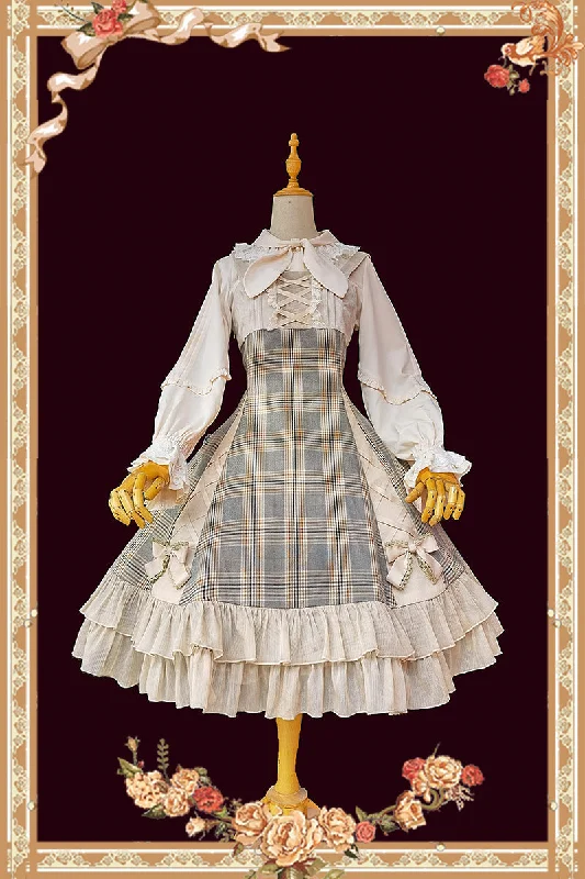 Unmissable Sale – Shop Before It'S Over Infanta~Memoirs of Backlight~ Elegant Plaid Lolita JSK Dress