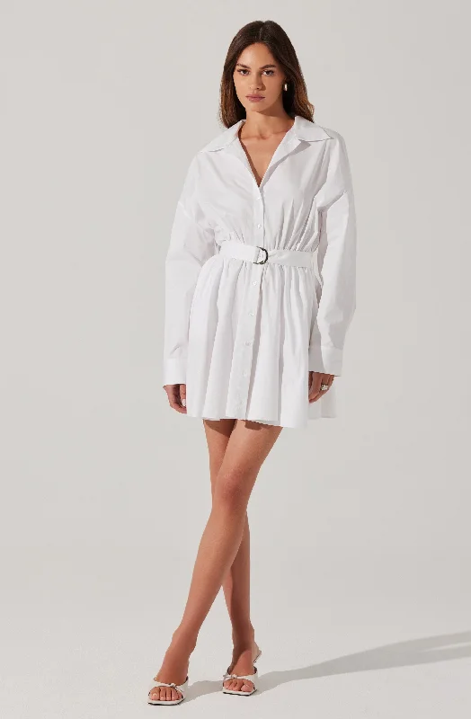 Women's Urban Clothing Bold Silhouette Winica Poplin Mini Dress