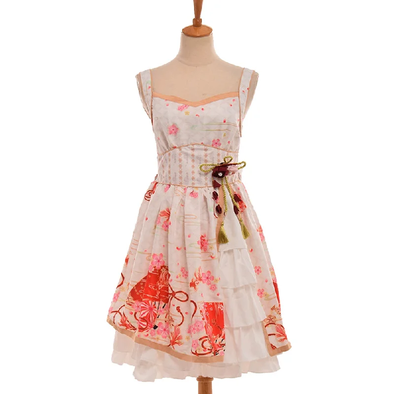 Women's Comfortable Lounge Attire Sakura Flower Dress