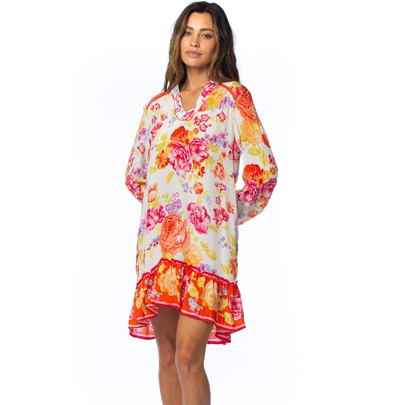Elegant Fashion Gisela Tangerine Dress