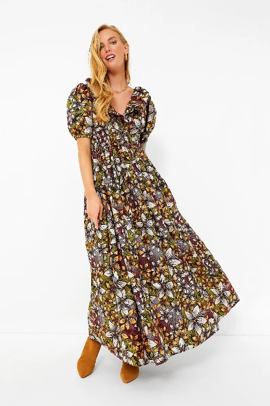 Women's Luxury Attire Refined Look Multi Ayo Maxi Dress