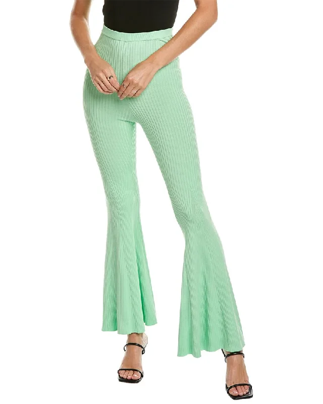 Women's High-Fashion Garments Vibrant Femme Fashion Self-Portrait Ribbed Pant