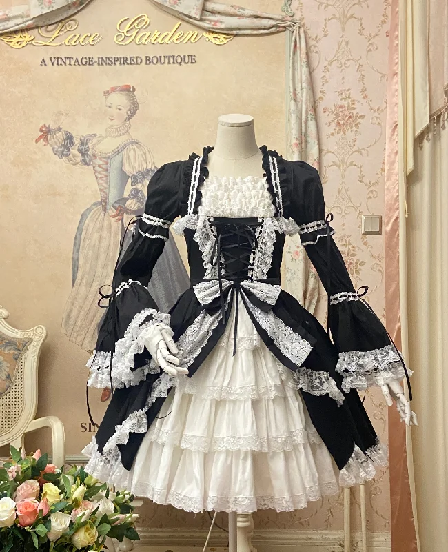 Seasonal Wardrobe Refresh – Shop Stylish Looks For Less Lace Garden~Miss Rella~Vintage Retro Lolita OP Dress