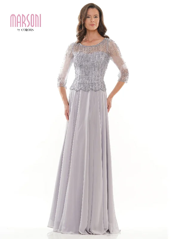 Women's Workout Clothing Lighten Up With Nordic Styles Marsoni Long Formal Mother of the Bride Dress 312