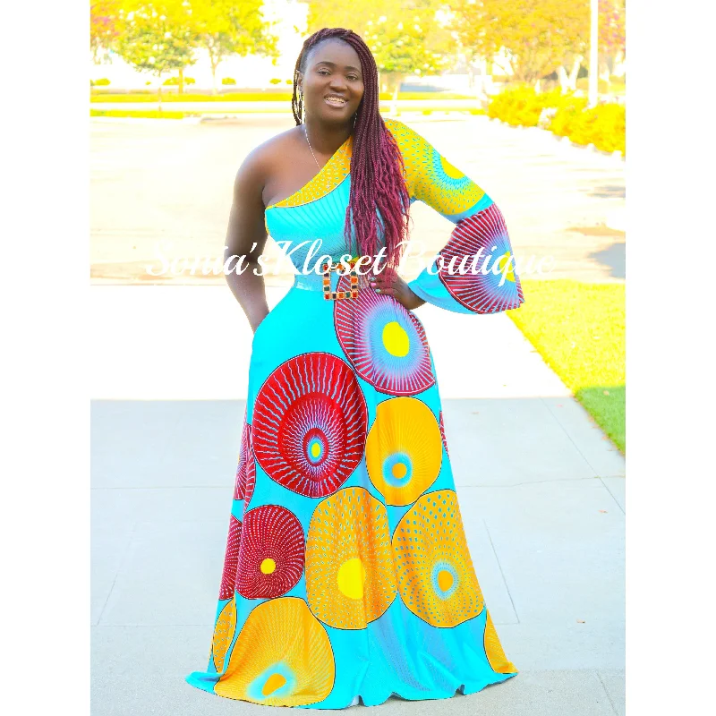 Fashion-Forward Women's Clothing Trendy Attire For Her MULTI MAZE GOWN