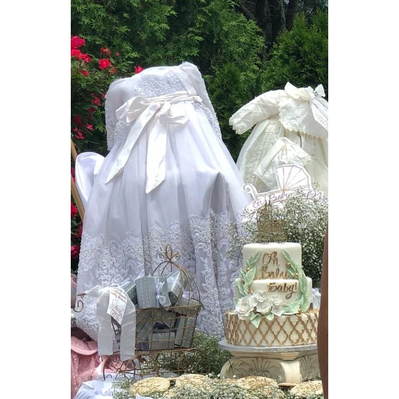 Women's Athletic Clothes Hot Deals Custom Couture Silk Christening Gown