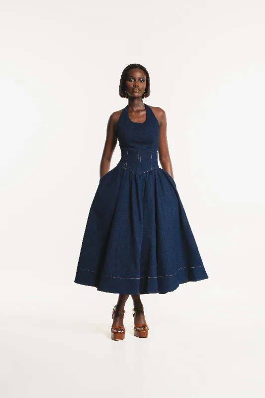 Women's Casual Apparel The Latest Trends Denim DIANE Midi Dress