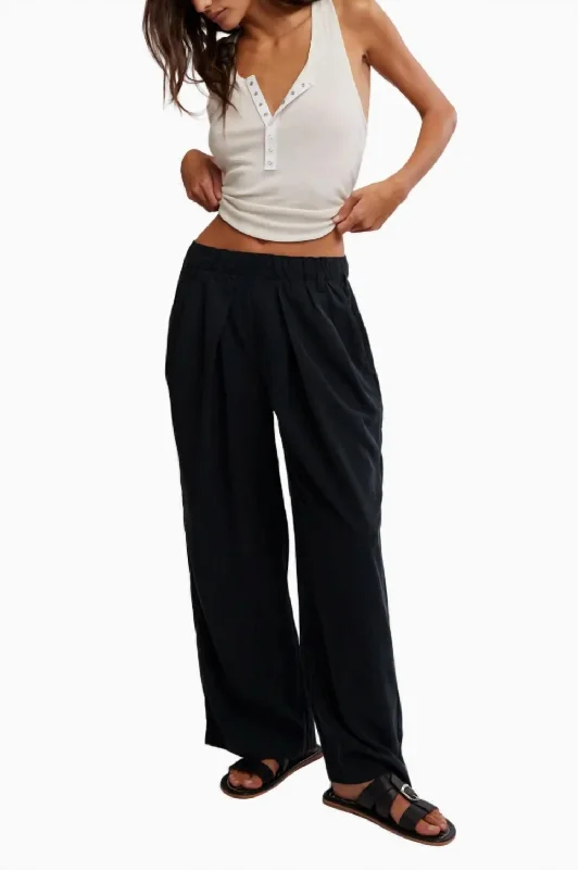 Women's Clothes For The Office Minimalist Office - Ready Style Nothin' To Say Wide Leg Pants In Black Women's Clothes For The Office Minimalist Office - Ready Style Nothin' To Say Wide Leg Pants In Black