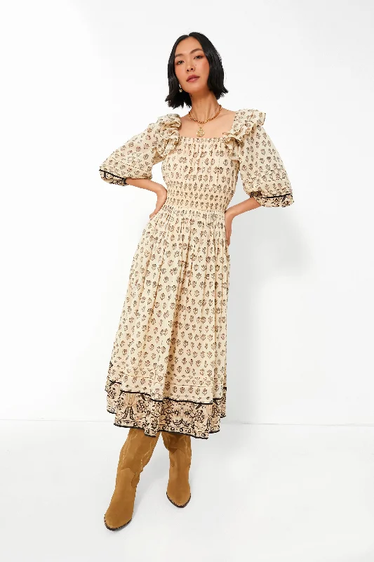 Women's Wardrobe Apparel Bid Farewell To The Old Season Delilah Bronte Midi Dress
