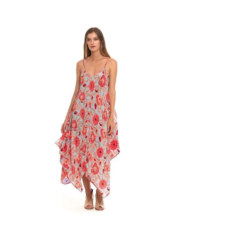 Seasonal Sale Silk Drew Marine Dress