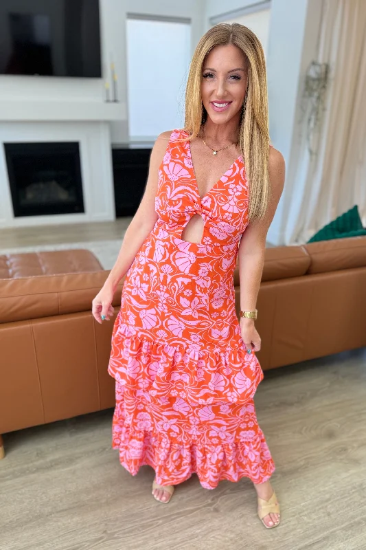 Casual Fashion Miss Summer V-Neck Tiered Dress