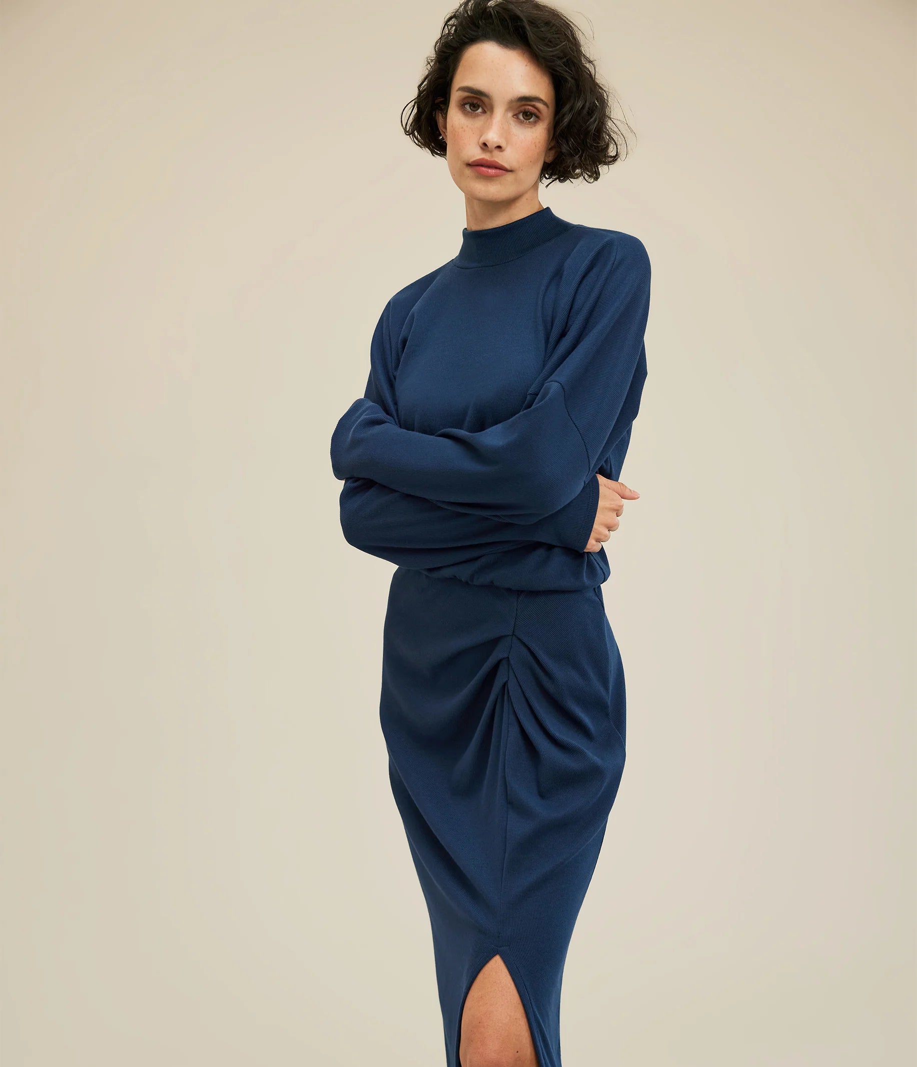Affordable Women's Clothing Vintage Retro Party Wear LILA MIDI DRESS