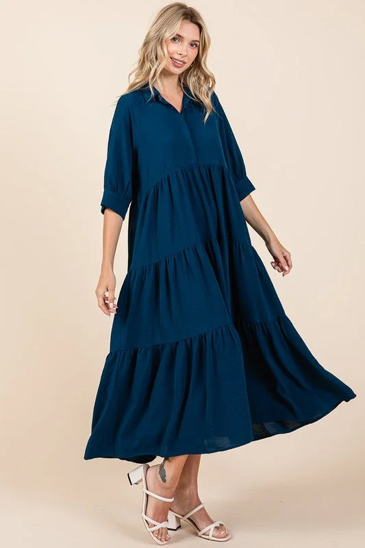 Women's Chic Outfit Season Sale "Analise" Midi Dress