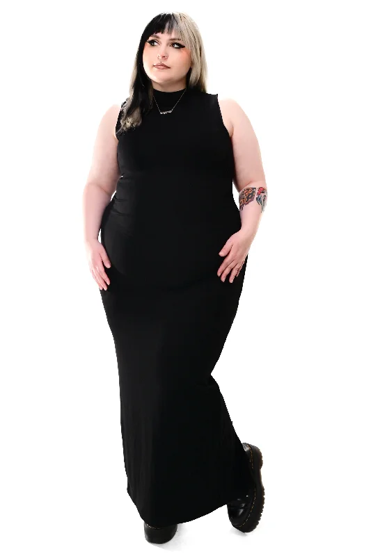Women's Fashionable Attire For Work Trendy Women's Collection Claire High Neck Maxi Dress Women's Fashionable Attire For Work Trendy Women's Collection Claire High Neck Maxi Dress
